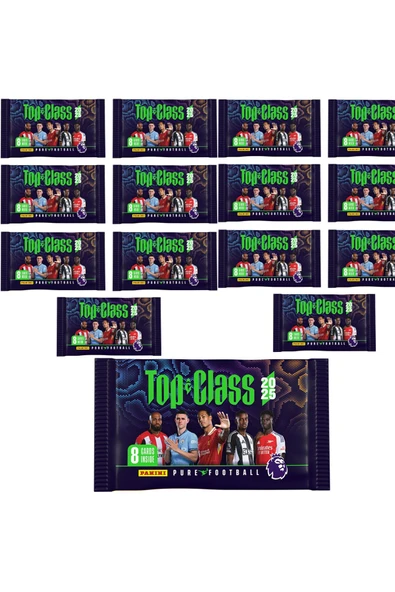 Premier League Top Class Trading Cards 2025 15 Paket (120 Kart)