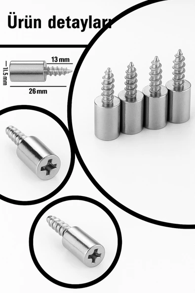 30'lu Raf Destek Vida Seti - 3