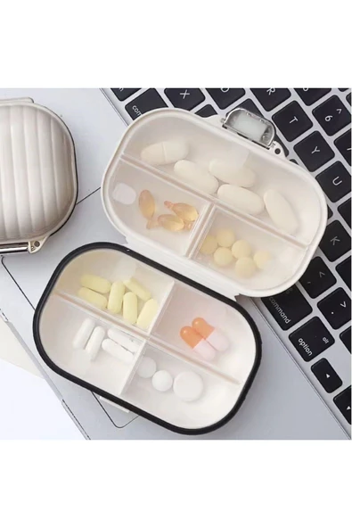 Taşınabilir İlaç Kutusu 7 gün Bölmeli Büyük İlaç Kutusu - 2