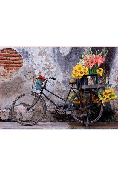 Puzzle 500 Parça Çiçekli Bisiklet 17988