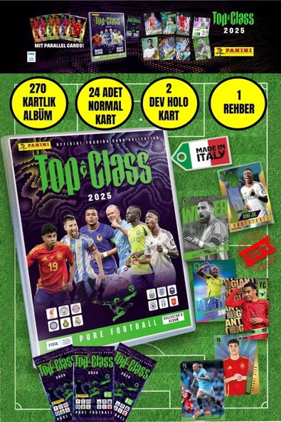 FIFA Top Class Adrenalyn Mega 2025 Başlangıç Paketi Futbolcu Kartları Dergi Albümü