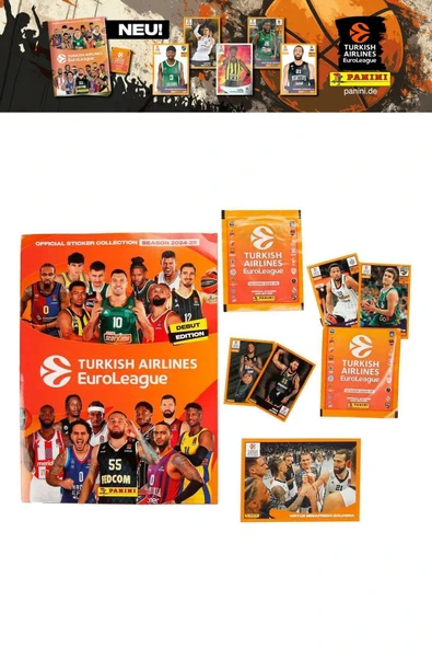 2024-25 Turkish Airlines Euroleague Çıkartma Albümü 10 Adet Sticker Hediyeli - 5