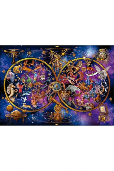 Educa 1000 Parça Takımyıldızları Neon Karanlıkta Parlayan Puzzle - 19561 - Constellations