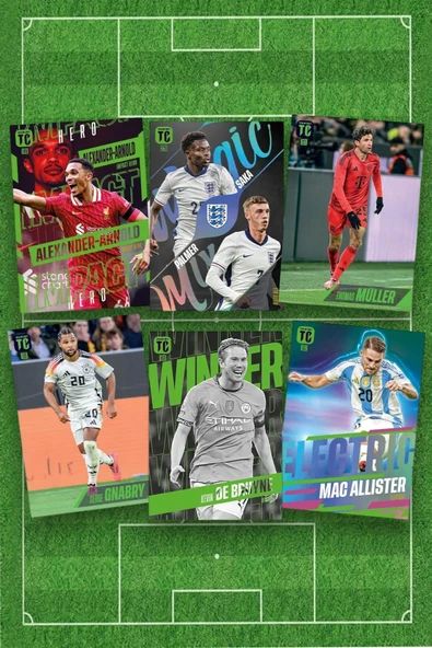 Panini Adrenalyn Top Class - 2025 Official Trading Card Futbolcu Kartları - 24 PAKET (192 KART) - 2