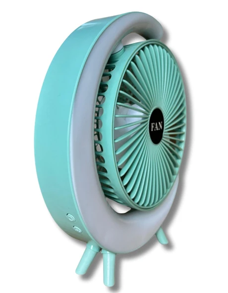 S24 Taşınabilir Masaüstü Yeşil Usb Fan - 3