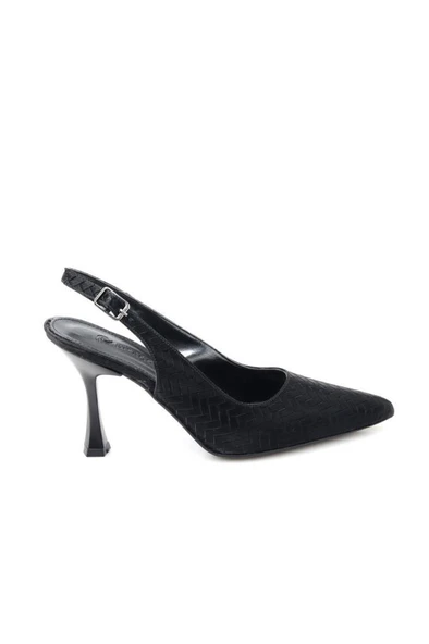 Pisagor Ps-32650 8,5 Cm Topuklu Kadın Arkası Açık Stiletto Ayakkabı - 17