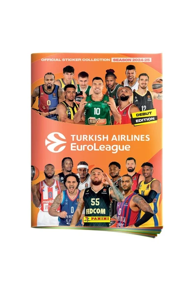 2024-25 Turkish Airlines EuroLeague Panini Official Sticker Albümü (2 Paket Sticker Hediyeli)