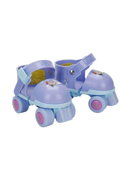 Frozen Çantalı Dizlik ve Dirseklikli 4 Teker Paten Seti - Mor - (22 - 29 Numara için Ayarlanabilir) - 3