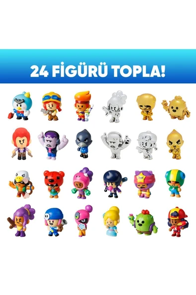 Brawl Star 8 Li Figür Seti - Model 3 - (AMBER CROW) - 8