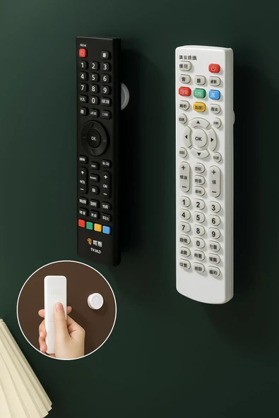 Mıknatıslı Kumanda & Telefon Tutucu | Çok Amaçlı Duvar Askısı - 2'li Set - 2