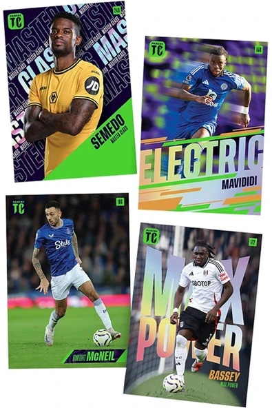 Premier League Top Class 2025 Trading Cards 1 Paket (8 Kart) Set - 7