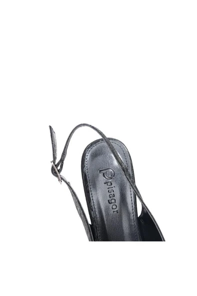 Pisagor Ps-32650 8,5 Cm Topuklu Kadın Arkası Açık Stiletto Ayakkabı - 11