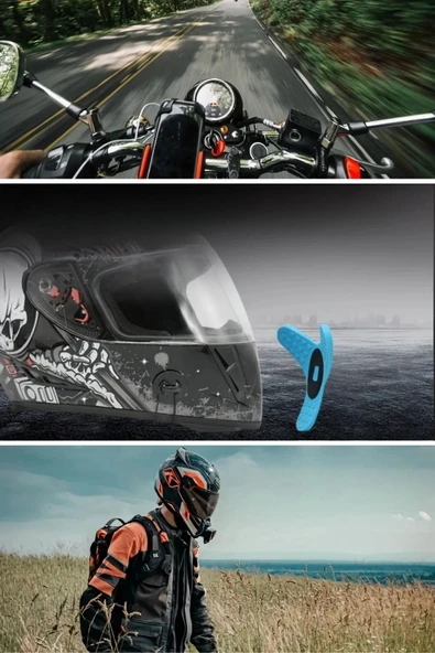 Motosiklet Kaskı Çene Altı Telefon Tutucu Aparat - 2