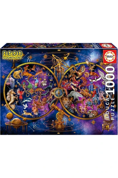 Educa 1000 Parça Takımyıldızları Neon Karanlıkta Parlayan Puzzle - 19561 - Constellations - 2