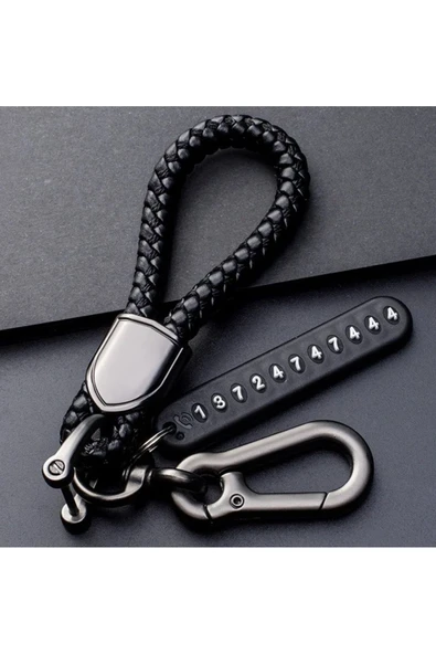 Anti-Kayıp Telefon Numarası Anahtarlık Araba Anahtarlık Kordon Anahtarlık Araba Anahtarı Klip - 3