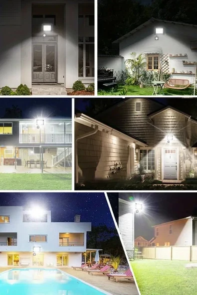 Dış Mekan ve Kamp İçin USB İle Şarj Olan 4 Farklı Işık Modlu Güçlü Projektör - 4