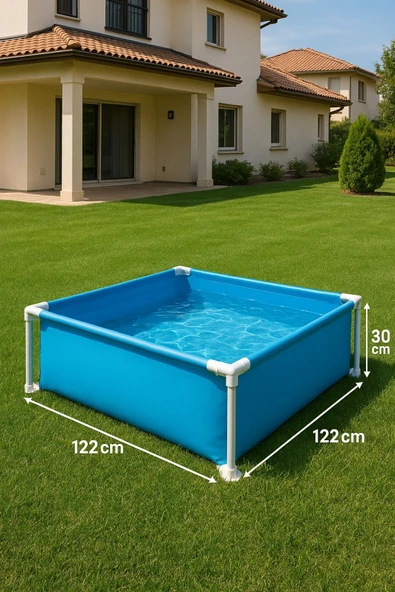 MiniCool Kare Bahçe Havuzu – 122x122x30 cm - 2