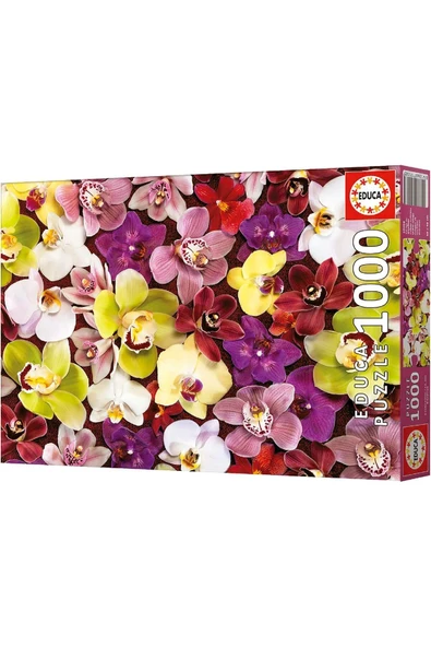 Educa 1000 Parça Orkide Çiçek Kolajı - Orchid Collage - 19558 - 4