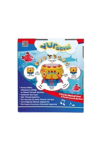 Işıklı, Müzikli ve Projektörlü, Eğitici Kaya Davul - Vur Davul - 4