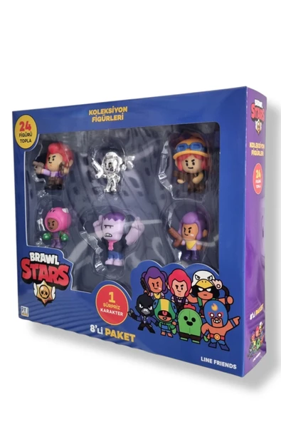 Brawl Star 8 Li Figür Seti - Model 3 - (AMBER CROW) - 3