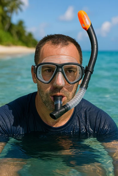 AquaPro Şnorkel + Maske Seti - Havuz-Deniz Maske ve Şnorkel Set + 14 Yaş - 2