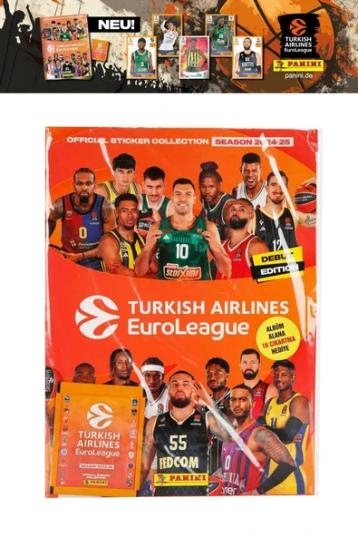 2024-25 Turkish Airlines Euroleague Çıkartma Albümü 10 Adet Sticker Hediyeli - 8