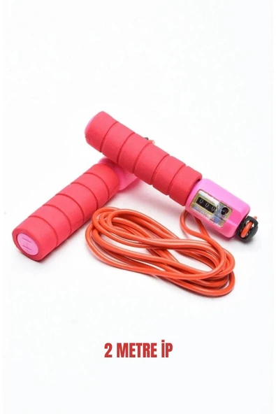 Sayaçlı Atlama İpi Saplı Antrenman Aleti Ip Egzersiz Evde Spor - 2