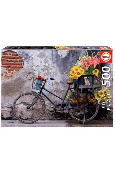 Puzzle 500 Parça Çiçekli Bisiklet 17988 - 2