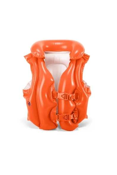 Kırmızı Yakalı Şişme Yelek 50x47 Cm