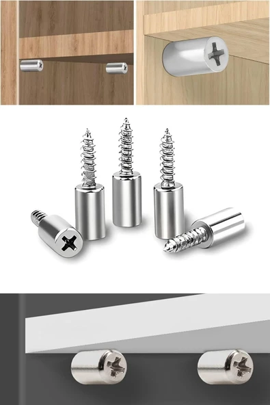 ® 30 Adet Dayanıklı Metal Raf Tutucu Raf Pimi