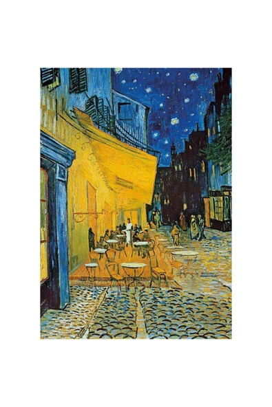 Vincent Van Gogh Teras Kafe Ve Ayçiçekleri 2x1000 Parça Puzzle - 3