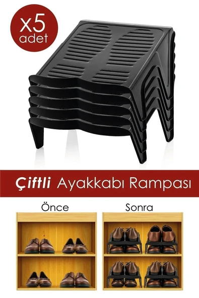 5'li Çiftli Ayakkabı Rampası