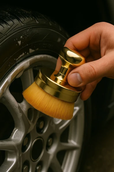 Araba Fırça Araba İç Temizleme Fırçası Kavisli Tasarım Yumuşak Kıl Fırça Kutulu Geniş Model