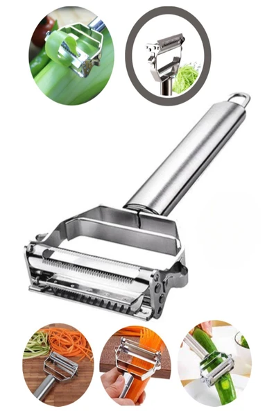 Paslanmaz Çelik Jülyen Soyacak Pratik Sebze Soyucu