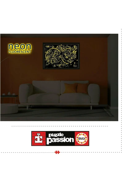 Educa 1000 Parça Takımyıldızları Neon Karanlıkta Parlayan Puzzle - 19561 - Constellations - 5