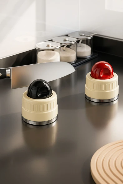 Vantuzlu Pratik Bıçak Bileyici