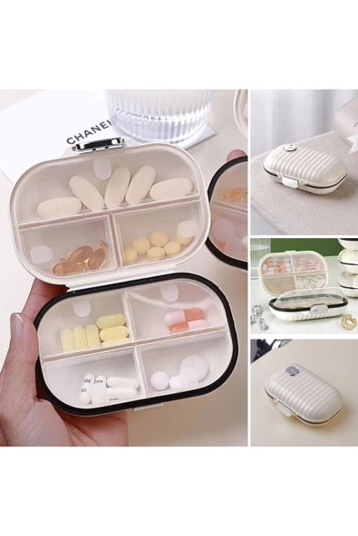 Taşınabilir İlaç Kutusu 7 gün Bölmeli Büyük İlaç Kutusu