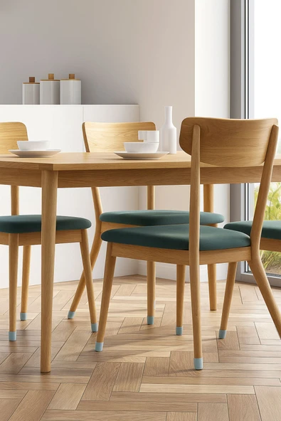 Masa ve Sandalye Ayak Koruyucu Silikon 1 Pkt (12 Adet) Gri - 4