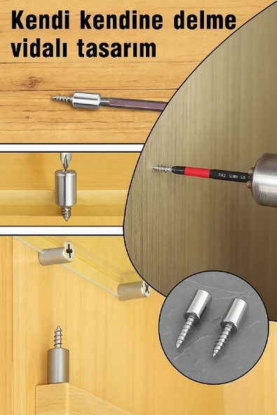 30'lu Raf Destek Vida Seti - 5