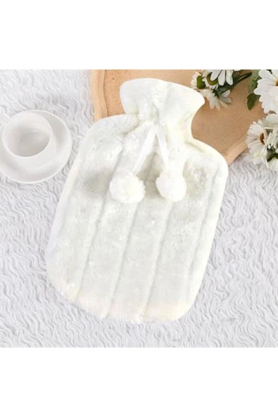 Buffer® 2 Litre Ponponlu Peluş Sıcak Su Torbası 1.sınıf Kauçuk Malzeme - 4