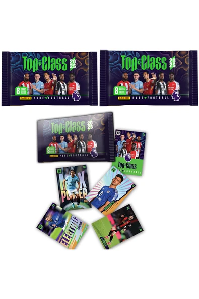 Premier League Top Class Trading Cards 2025 3'lü Paket (24 kart) - 2