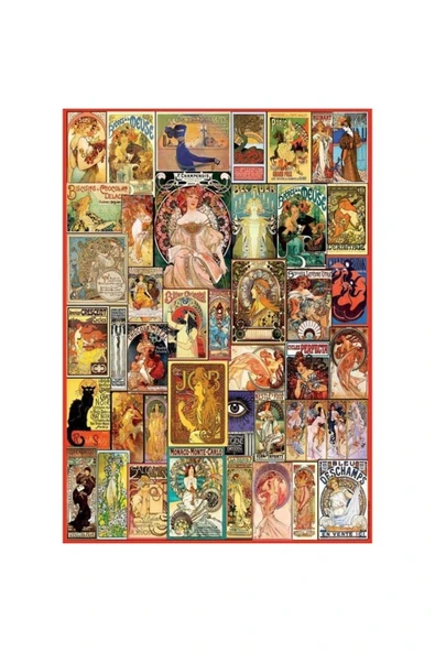 1000 Collage Art Nouveau Fsc(R