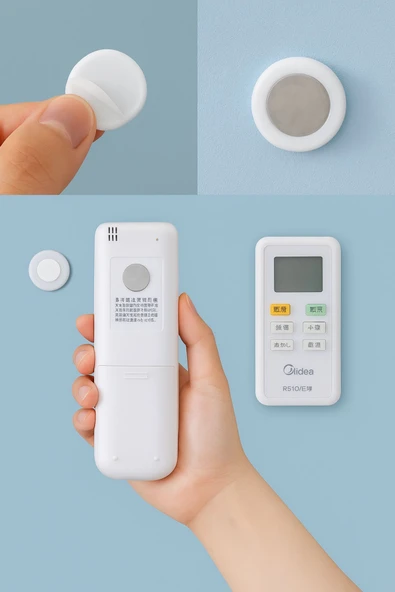 Mıknatıslı Kumanda & Telefon Tutucu | Çok Amaçlı Duvar Askısı - 2'li Set - 5