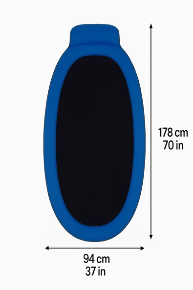 AquaRelax Fileli Havuz Yatağı -Yaz Keyfi Fileli Deniz/Havuz Yatağı 178x94 cm Mavi - 5
