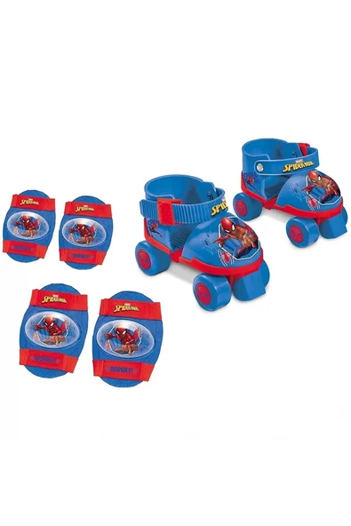 Spiderman Çantalı Dizlik ve Dirseklikli 4 Teker Paten Seti - (22 - 29 Numara için Ayarlanabilir) - 3