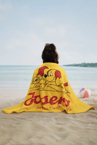 Furwave Plaj Havlusu 150x75 Cm - Sarı - Resim 2