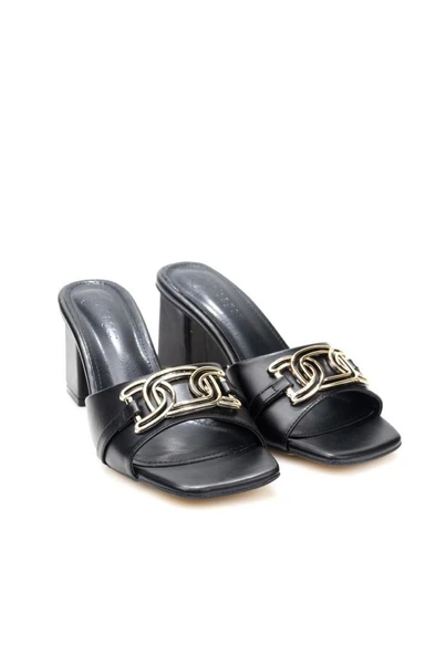 Pisagor Ps-32450 6 Cm Topuklu Kadın Terlik - 7