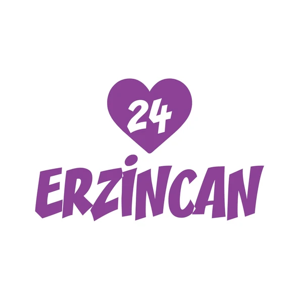 Kalpli 24 Erzincan Araba Sticker 17x17 Cm Mor ürün görseli 1