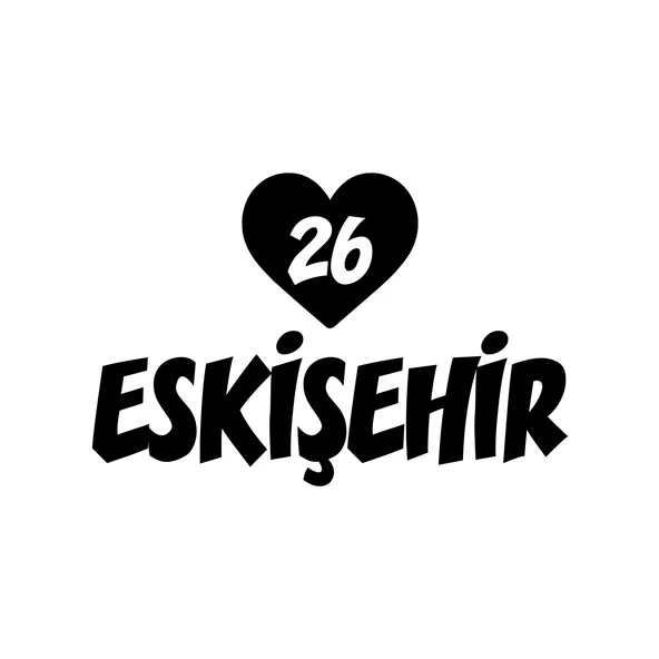 Kalpli 26 Eskişehir Araba Sticker 17x17 Cm Siyah ürün görseli