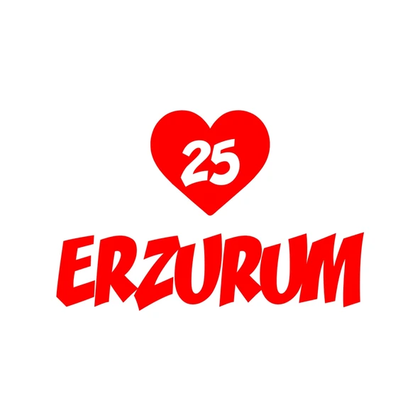 Kalpli 25 Erzurum Araba Sticker  17x17 Cm Kırmızı ürün görseli 1